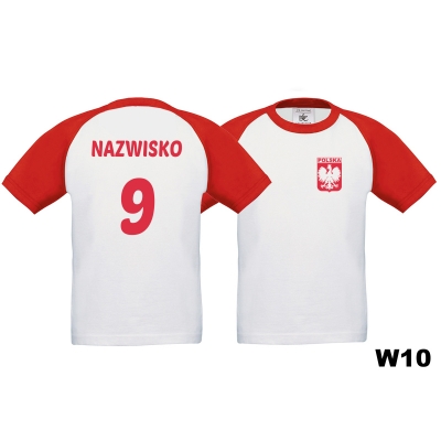 Koszulka dziecięca Małego Kibica Reprezentacji Polski + Nazwisko i numer w10